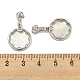 Brass Pave Shell Pendants(KK-G490-40P)-3