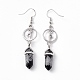 Gemstone Bullet & Dancer Dangle Earrings(EJEW-I276-05P)-3