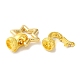 Star Rack Plating Brass Fold Over Clasps(KK-A225-15G)-2