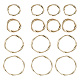 Craftdady 60pcs 4 Styles Alloy Linking Rings(PALLOY-CD0001-08)-1