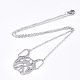 201 Stainless Steel Puppy Pendant Necklaces(NJEW-T009-JN041-1-40)-2