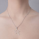 201 collier pendentif étoile creuse en acier inoxydable(NJEW-OY001-47)-2