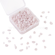 Natural Rose Quartz Beads, Chips, 5~8x5~8mm, Hole: 1mm(G-CJ0001-11)