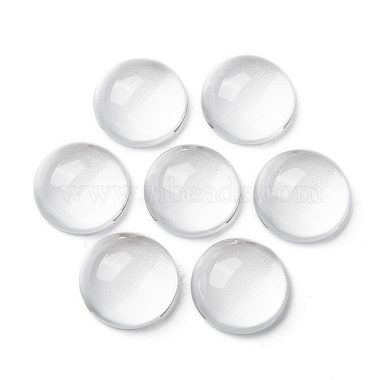 Transparent Half Round Glass Cabochons(GGLA-R027-14mm)-4