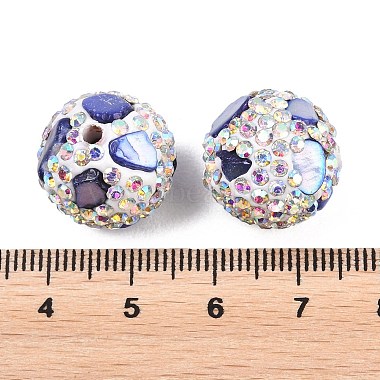 handgemachten Fimo-Perlen Strass(CLAY-H009-03D)-3