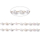 Cadenas de cuentas de perlas de imitación de cubo y vidrio redondo y abs(CHS-P016-43G-07)-2