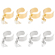 8Pcs 4 Style 304 Stainless Steel Open Cuff Rings Set(RJEW-AB00011)-1