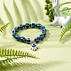 Evil Eye Resin Beads Stretch Bracelet for Girl Women(BJEW-JB06762-01)-2