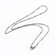 304 Stainless Steel Cable Chain Necklaces(NJEW-P147-06P)-1