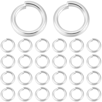 300Pcs 304 Stainless Steel Jump Rings, Open Jump Rings, Round Ring, Silver, 20 Gauge, 5x0.8mm, Inner Diameter: 3.5mm