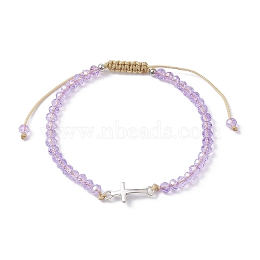 Tibetan Style Alloy Cross Link Bracelet(BJEW-JB10060)-3