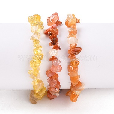 Chips Natural Mixed Stone Stretch Bracelets(BJEW-JB05644)-2