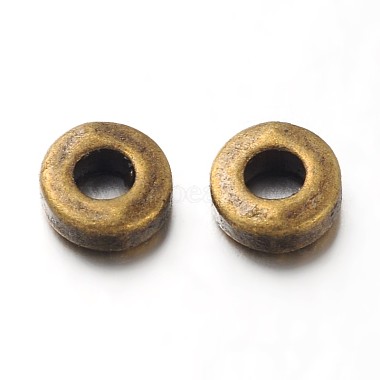 Antique Bronze Donut Alloy Spacer Beads