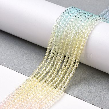 hebras de perlas de vidrio de color degradado transparente(GLAA-G101-2mm-01)-3