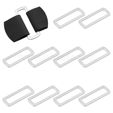 Platinum Rectangle Alloy Linking Rings