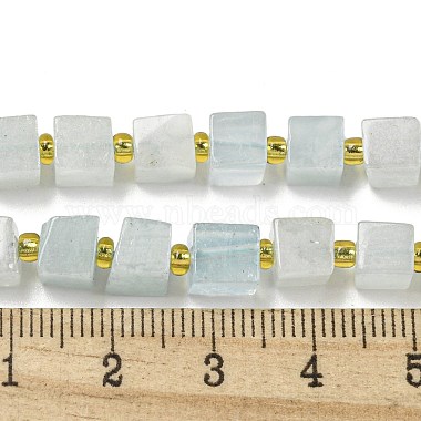 Natural Aquamarine Beads Strands(G-G053-B10-01B)-4