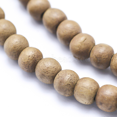 Brins de perles en bois de camphre naturel(WOOD-P011-10-8mm)-3