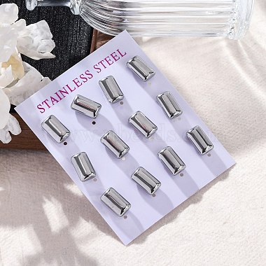 304 Stainless Steel Stud Earrings(EJEW-C099-21P)-4