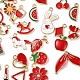 30Pcs 30 Style Light Gold Alloy Enamel Pendants(ENAM-YW0001-81)-6