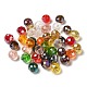 Perles de verre transparentes plaquées rondelles à facettes rondelles couleur ab(GLAA-R152-10mm-M2)-4