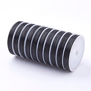 Tiger Tail Wire, Nylon-coated Stainless Steel, Black, 0.6mm, about 98.42 Feet(30m)/roll(X-L0.6MM20)