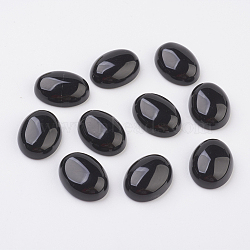 Natural Obsidian Flat Back Cabochons, Oval, 40x30x8.5mm(X-G-G741-30x40mm-20)