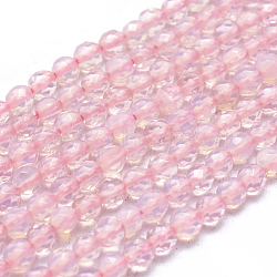 Opalite Beads Strands, Faceted, Round, 3.5~4mm, Hole: 0.7mm, about 98pcs/strand, 14.17 inch(36cm)(G-L557-44-4mm)