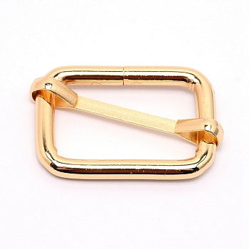 Iron Buckles, Rectangle, Light Gold, 29x46x4.5mm