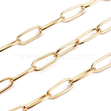 Ion Plating(IP) 304 Stainless Steel Paperclip Chains(CHS-F010-01B-G-01)-2