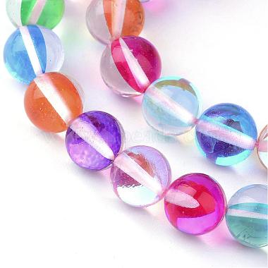 6mm Colorful Round Moonstone Beads