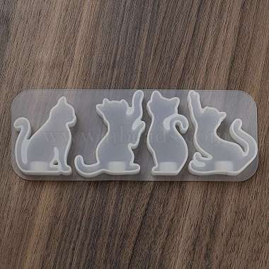 Cat Shape Key Chain Pendant Silicone Molds(SIL-B074-01C)-4