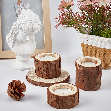 OLYCRAFT 5Pcs 5 Styles Natural Wood Candle Holders(AJEW-OC0002-07)-4