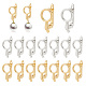 20Pcs 2 Colors Brass Huggie Hoop Earring Findings(KK-AR0003-04)-1