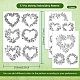 4 Sheets 11.6x8.2 Inch Stick and Stitch Embroidery Patterns(DIY-WH0455-151)-2