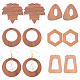 CHGCRAFT 10Pcs 5 Styles Autumn Theme Wood Pendants(WOOD-CA0001-53)-1