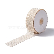 10 Yards Polyester Lace Trim Ribbon, for DIY Jewelry Making, White, 1-1/2 inch(38.5~39.5mm)(OCOR-C004-06D)