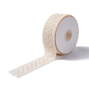 10 Yards Polyester Lace Trim Ribbon, for DIY Jewelry Making, White, 1-1/2 inch(38.5~39.5mm)
