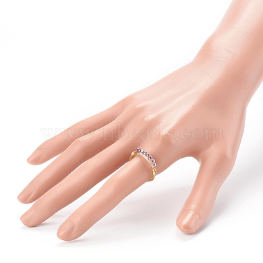 Adjustable Glass Seed Beads Finger Rings(RJEW-JR00350)-5