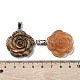 Natural Mixed Stone Carved Pendants(G-P520-11P)-3
