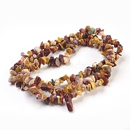 Natural Mookaite Beads Strands, Chip, 4~18x3~10mm, Hole: 0.5mm, 33.5 inch(85cm)(G-F575-09)