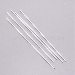 ABS Plastic Round Tube, for DIY Sand Table Architectural Model Making, White, 250x4mm, 2.5mm inner diameter, 5pcs/set(KY-WH0043-12D)