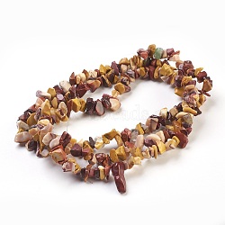Natural Mookaite Beads Strands, Chip, 4~18x3~10mm, Hole: 0.5mm, 33.5 inches(85cm)(G-F575-09)