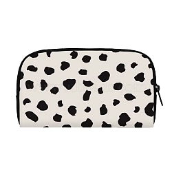 Cow Print Polyester Wallets with Zipper, for Women's Bags, Rectangle, Beige, 19x11x2cm(PW-WG22187-09)