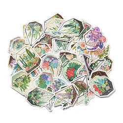 50Pcs/set Paper Stickers, for DIY Photo Album Diary Scrapbook Decoration, 47~76x44~56x0.2mm(STIC-O001-07)