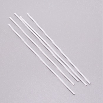 ABS Plastic Round Tube, for DIY Sand Table Architectural Model Making, White, 250x4mm, 2.5mm inner diameter, 5pcs/set