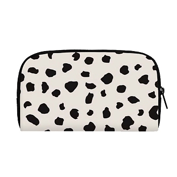 Cow Print Polyester Wallets with Zipper, for Women's Bags, Rectangle, Beige, 19x11x2cm