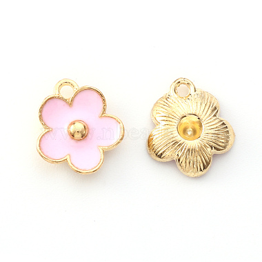 Light Gold Plated Alloy Enamel Pendants(ENAM-R136-16B)-2