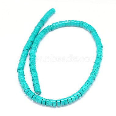 Natural Magnesite Heishi Beads Strands(TURQ-E022-26B-6mm)-2