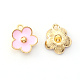 Light Gold Plated Alloy Enamel Pendants(ENAM-R136-16B)-2