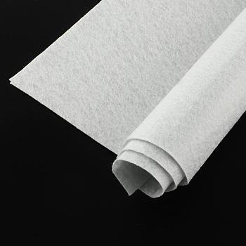 Non Woven Fabric Embroidery Needle Felt for DIY Crafts, Square, WhiteSmoke, 298~300x298~300x1mm, about 50pcs/bag